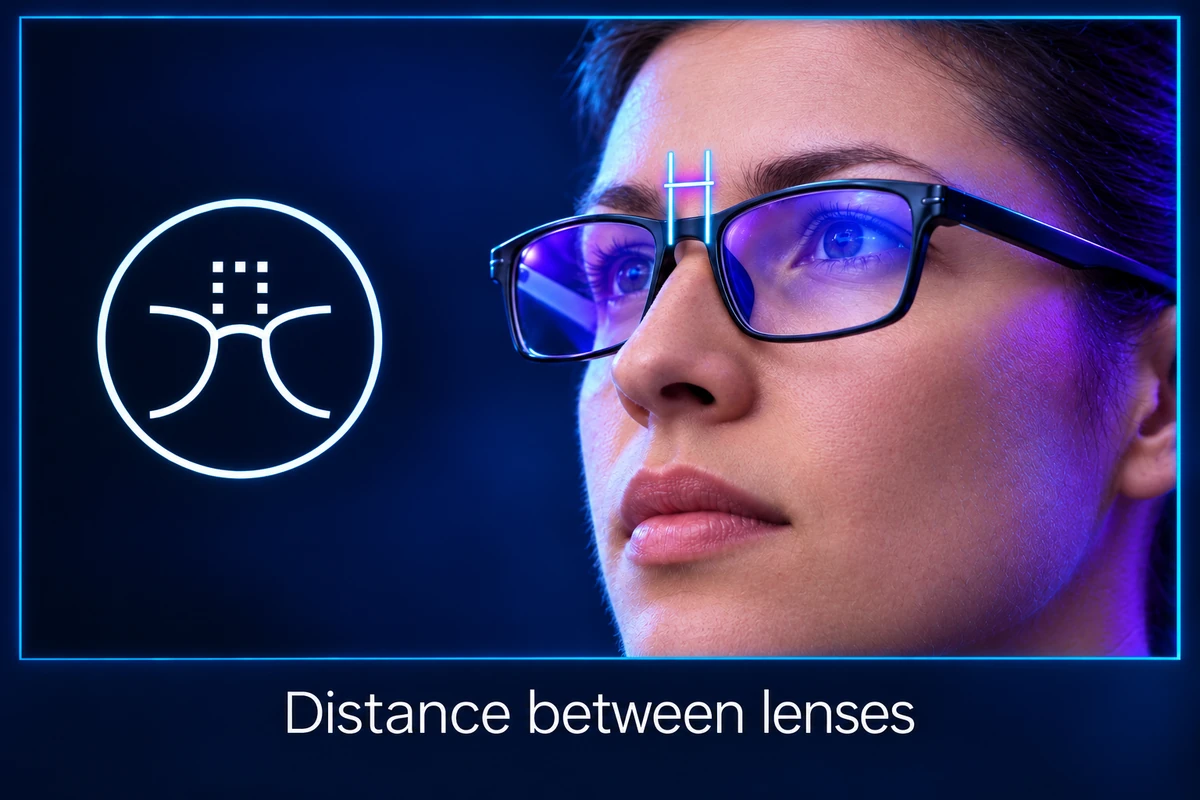Distance between lenses