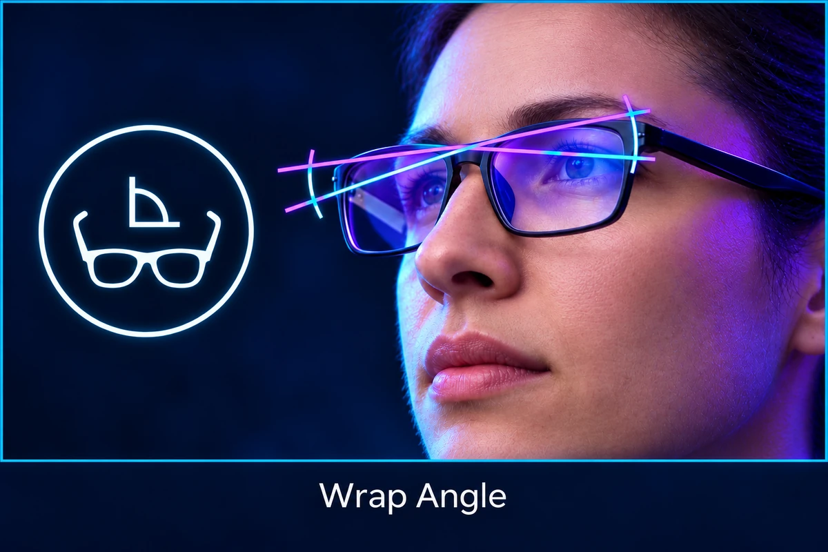 Frame wrap angle
